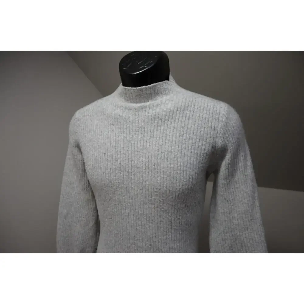 J Crew Turtleneck Sweater Acrylic‎ Blend Pullover Gray Casual Womens Size Small